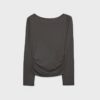 Asymmetrisches T-Shirt mit Ösen