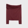 Asymmetrisches Tüll-T-Shirt