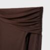 Asymmetrisches Tüll-T-Shirt