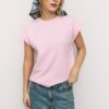 B06 Basics T-Shirt mit überschnittenen Schultern