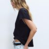 B06 Basics T-Shirt mit überschnittenen Schultern