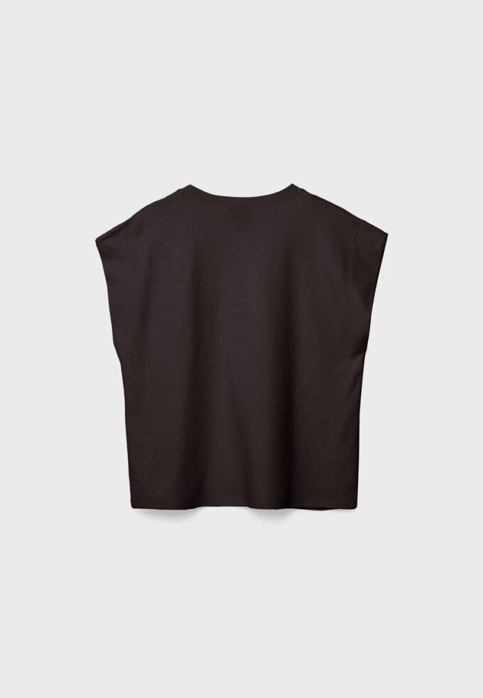 B06 Basics T-Shirt mit überschnittenen Schultern