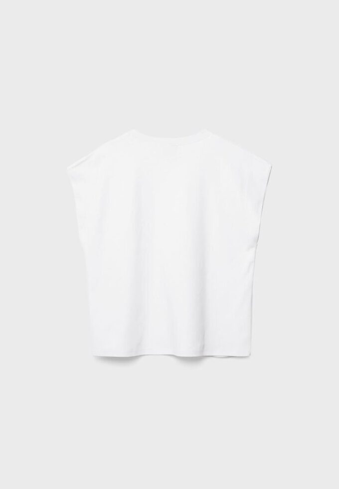 B06 Basics T-Shirt mit überschnittenen Schultern