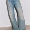 Baggy-Jeans mit mittlerer Leibhöhe