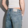 Baggy-Jeans mit mittlerer Leibhöhe