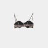 Balconette-Bikini-Oberteil mit Animal-Print