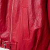 Ballonjacke in Lederoptik mit Gürteldetail Ballonjacke in Lederoptik mit Gürteldetail