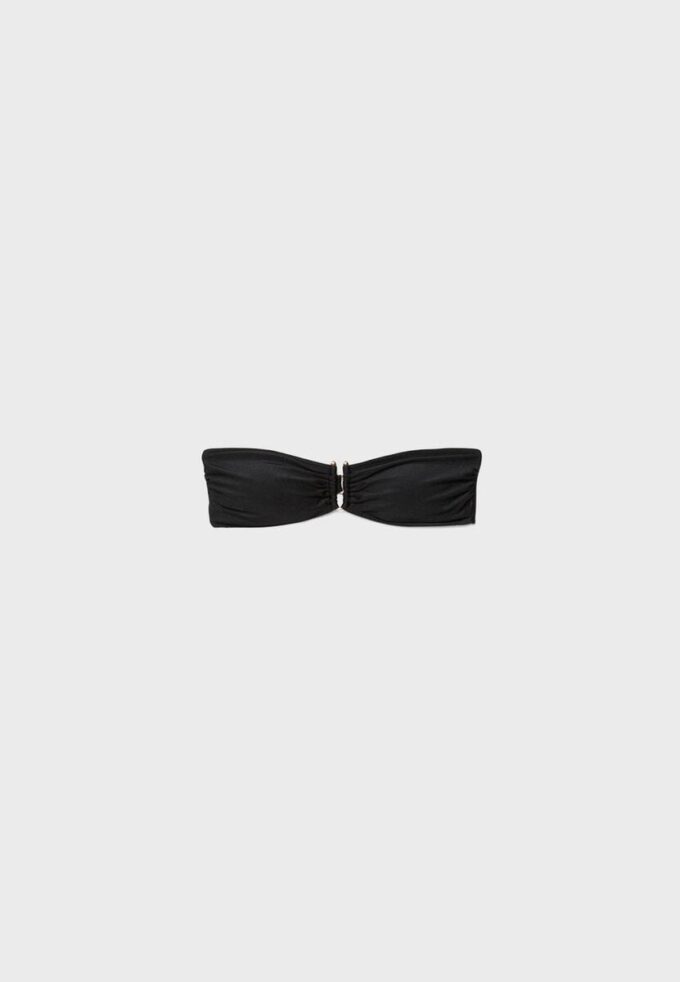 Bandeau-Bikini-Oberteil mit U-Ausschnitt