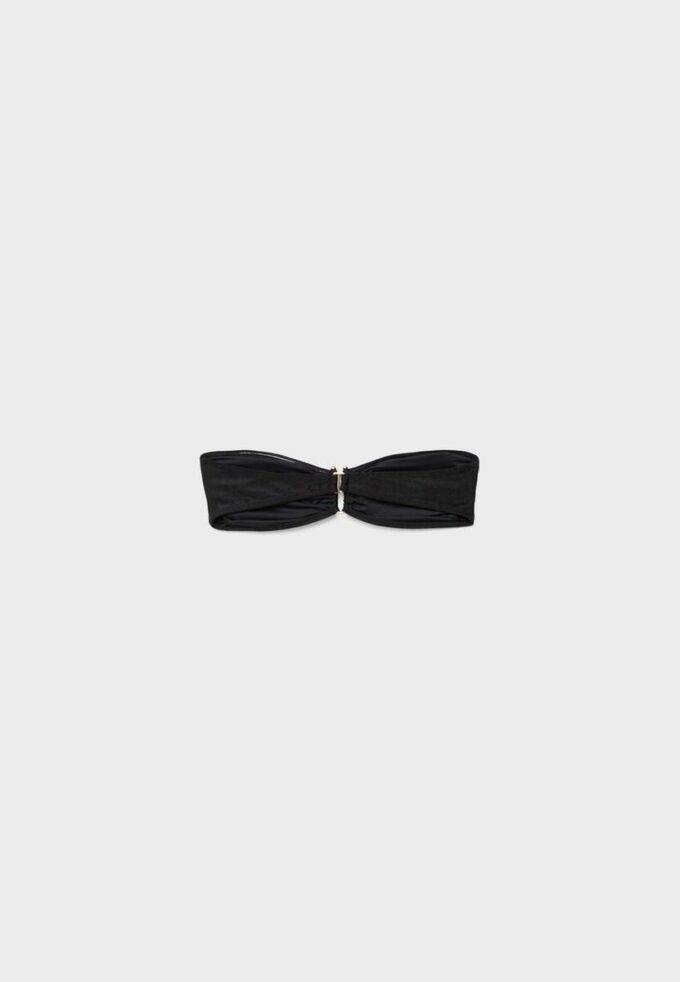 Bandeau-Bikini-Oberteil mit U-Ausschnitt