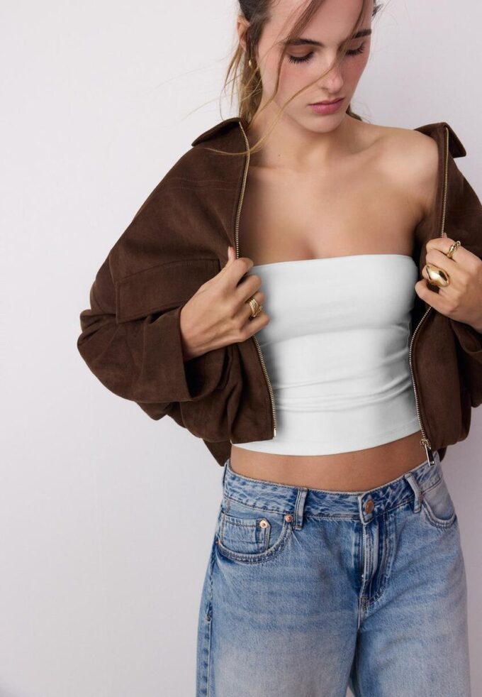 Bandeau-Oberteil aus Polyamid Bandeau-Oberteil aus Polyamid