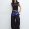 Basics gerafftes, figurbetontes T-Shirt Basics gerafftes, figurbetontes T-Shirt