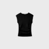 Basics gerafftes, figurbetontes T-Shirt Basics gerafftes, figurbetontes T-Shirt