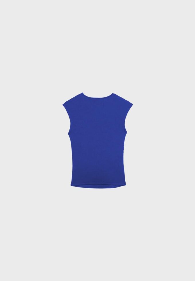 Basics gerafftes, figurbetontes T-Shirt