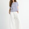 Basics Heavyweight gestreiftes T-Shirt in Regular Fit
