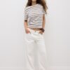 Basics Heavyweight gestreiftes T-Shirt in Regular Fit