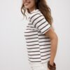 Basics Heavyweight gestreiftes T-Shirt in Regular Fit