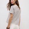 Basics Heavyweight gestreiftes T-Shirt in Regular Fit