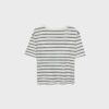Basics Heavyweight gestreiftes T-Shirt in Regular Fit