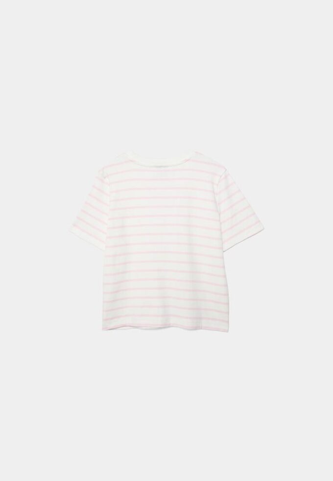 Basics Heavyweight gestreiftes T-Shirt in Regular Fit