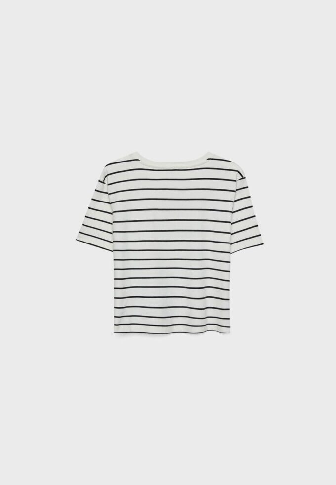 Basics Heavyweight gestreiftes T-Shirt in Regular Fit
