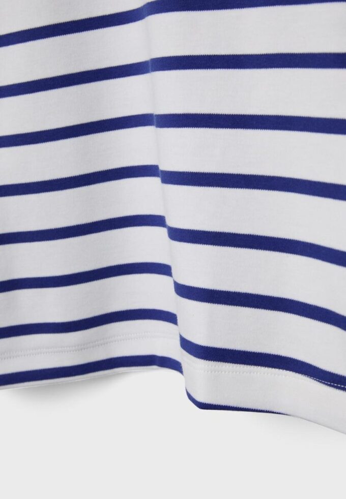 Basics Heavyweight gestreiftes T-Shirt in Regular Fit