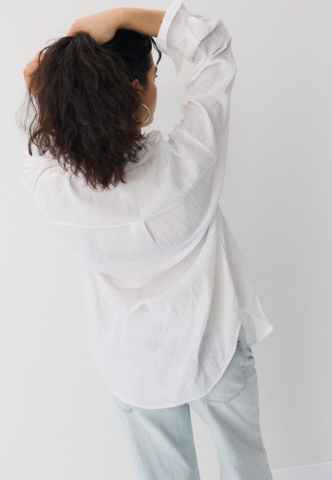 Basics-Hemd aus doppeltem Stoff