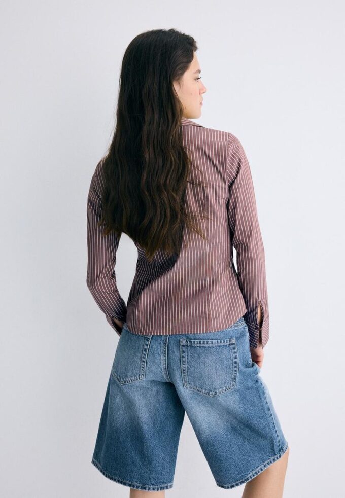 Basics-Hemd mit Streifen, tailliert Basics-Hemd mit Streifen, tailliert