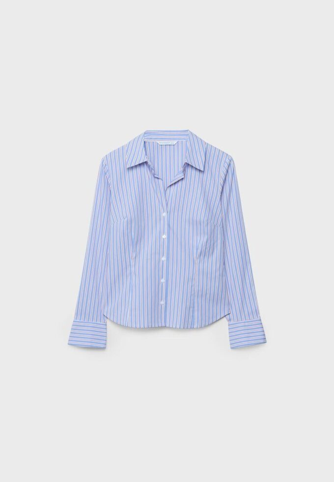Basics-Hemd mit Streifen, tailliert Basics-Hemd mit Streifen, tailliert