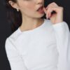 Basics-Langarm-T-Shirt aus Baumwolle