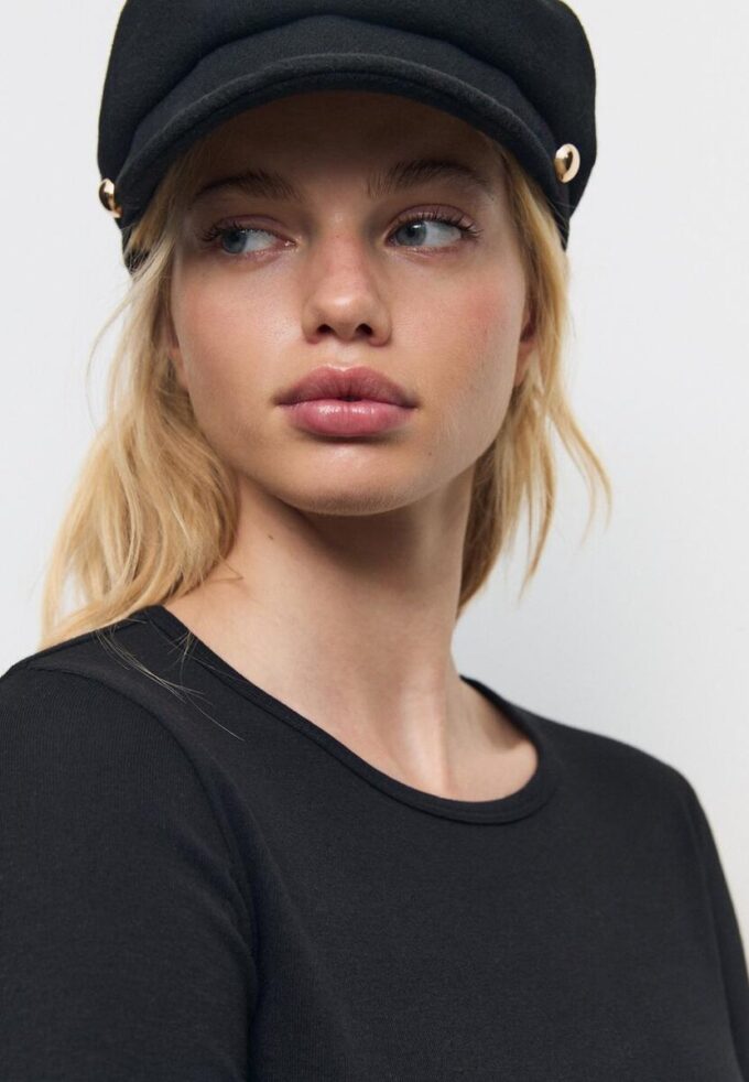 Basics-Langarm-T-Shirt aus Baumwolle