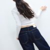 Basics-Langarm-T-Shirt aus Baumwolle