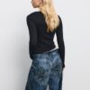 Basics-Langarm-T-Shirt aus Baumwolle