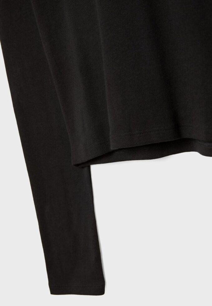 Basics-Langarm-T-Shirt aus Baumwolle