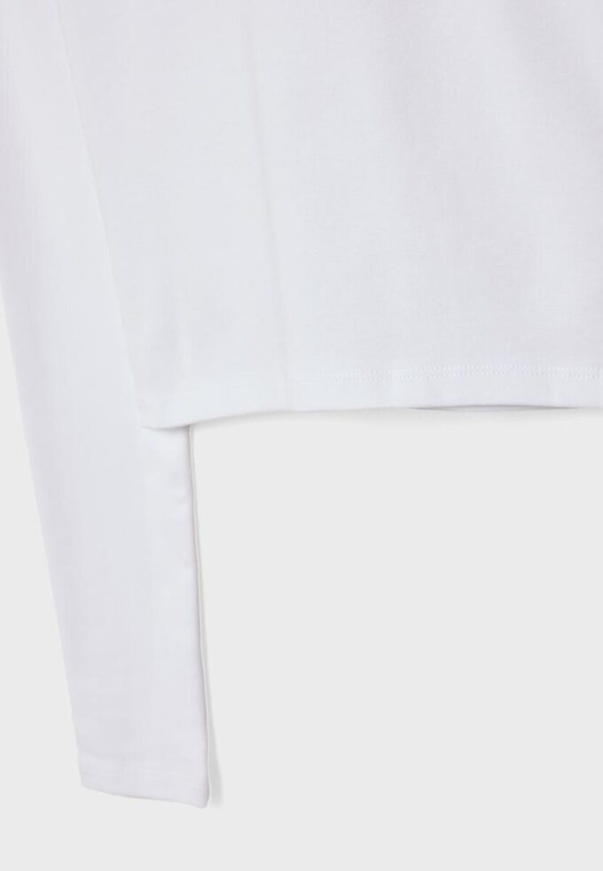 Basics-Langarm-T-Shirt aus Baumwolle
