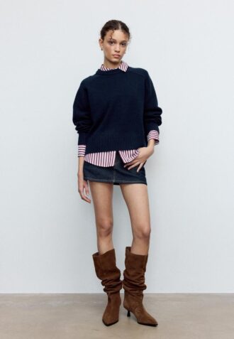 Basics-Pullover aus weichem Strick
