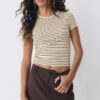 Basics Slim Fit gestreiftes T-Shirt Basics Slim Fit gestreiftes T-Shirt