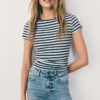Basics Slim Fit gestreiftes T-Shirt Basics Slim Fit gestreiftes T-Shirt