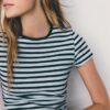 Basics Slim Fit gestreiftes T-Shirt Basics Slim Fit gestreiftes T-Shirt