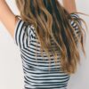 Basics Slim Fit gestreiftes T-Shirt Basics Slim Fit gestreiftes T-Shirt