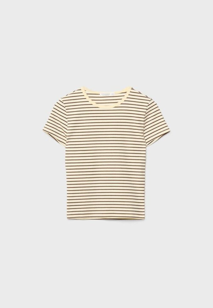 Basics Slim Fit gestreiftes T-Shirt Basics Slim Fit gestreiftes T-Shirt