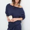 Basics-Sweatshirt mit schulterfreiem Ausschnitt Basics-Sweatshirt mit schulterfreiem Ausschnitt