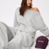 Basics-Sweatshirt mit schulterfreiem Ausschnitt Basics-Sweatshirt mit schulterfreiem Ausschnitt