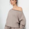 Basics-Sweatshirt mit schulterfreiem Ausschnitt Basics-Sweatshirt mit schulterfreiem Ausschnitt