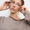 Basics-Sweatshirt mit schulterfreiem Ausschnitt Basics-Sweatshirt mit schulterfreiem Ausschnitt