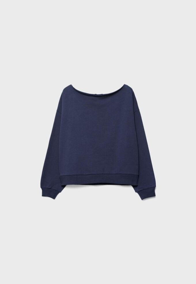 Basics-Sweatshirt mit schulterfreiem Ausschnitt Basics-Sweatshirt mit schulterfreiem Ausschnitt