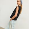 Basics-T-Shirt mit gepolsterten Schultern