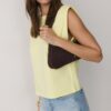 Basics-T-Shirt mit gepolsterten Schultern Basics-T-Shirt mit gepolsterten Schultern