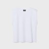 Basics-T-Shirt mit gepolsterten Schultern Basics-T-Shirt mit gepolsterten Schultern