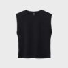 Basics-T-Shirt mit gepolsterten Schultern
