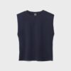 Basics-T-Shirt mit gepolsterten Schultern Basics-T-Shirt mit gepolsterten Schultern